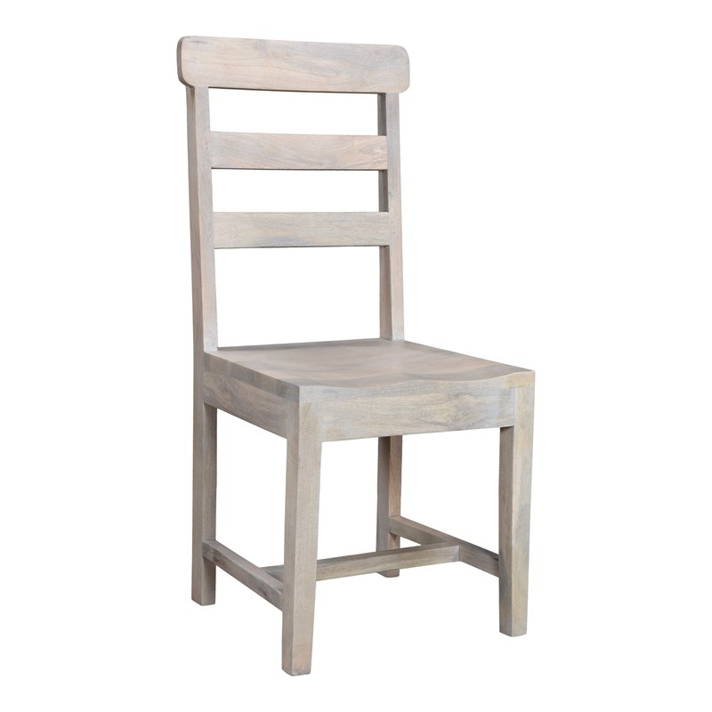 Pemberly Row Traditional Solid Wood Dining Chairs (Set of 2) in White