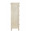 Pemberly Row 6-drawer Floral Carved Solid Wood Chest in White
