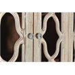 Pemberly Row Traditional 4-Door Carved Solid Wood Sideboard in White