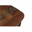 Pemberly Row Solid Wood Counter Stools (Set of 2) in Brown/Black