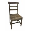 Pemberly Row Solid Wood Dining Chairs (Set of 2) in Dark Brown