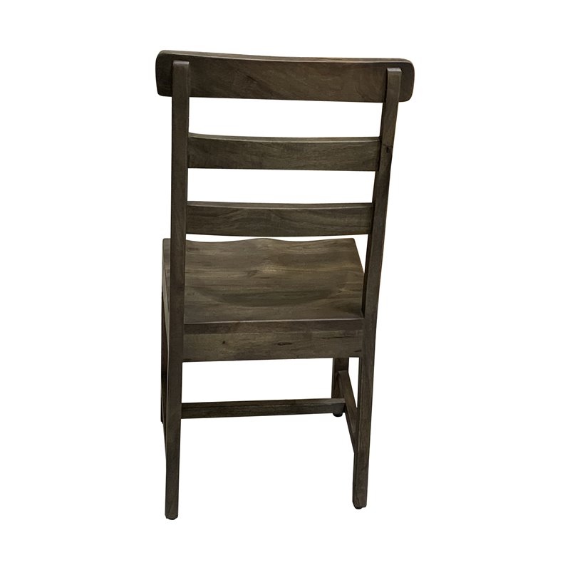 Pemberly Row Solid Wood Dining Chairs (Set of 2) in Dark Brown