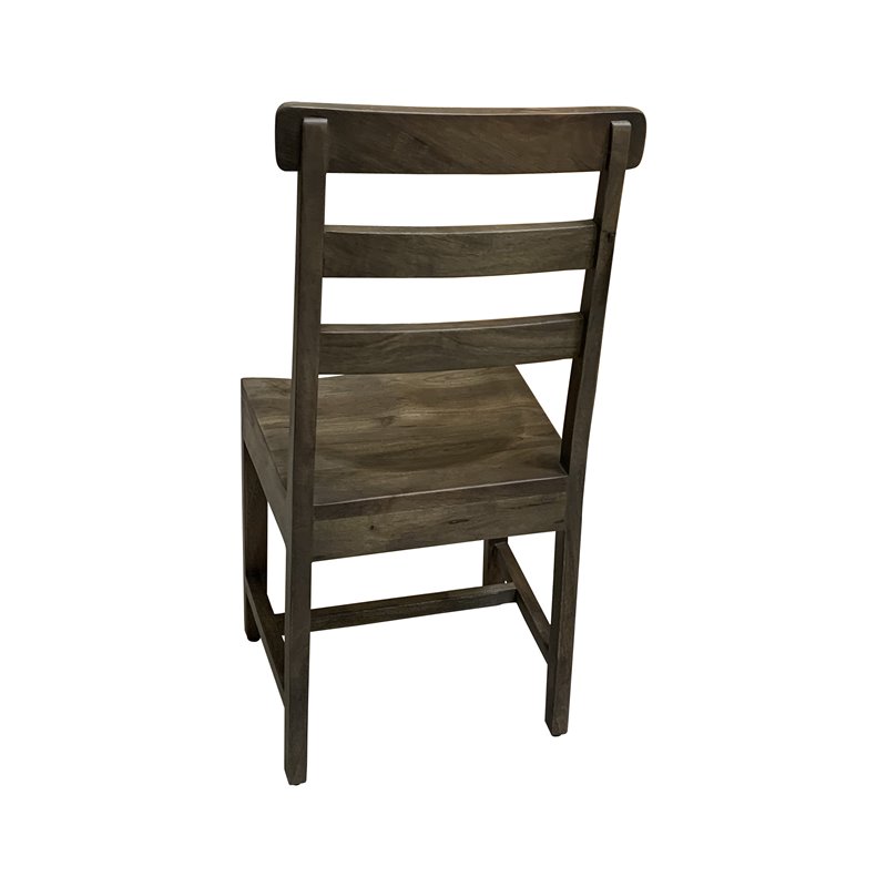 Pemberly Row Solid Wood Dining Chairs (Set of 2) in Dark Brown