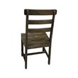 Pemberly Row Solid Wood Dining Chairs (Set of 2) in Dark Brown