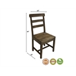 Pemberly Row Solid Wood Dining Chairs (Set of 2) in Dark Brown
