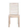 Pemberly Row Farmhouse Solid Wood Dining Chairs in White (Set of 2)