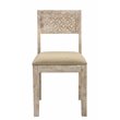 Pemberly Row Farmhouse Solid Wood Dining Chairs (Set of 2) in White