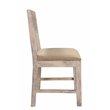 Pemberly Row Farmhouse Solid Wood Dining Chairs (Set of 2) in White