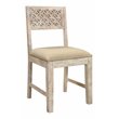 Pemberly Row Farmhouse Solid Wood Dining Chairs (Set of 2) in White