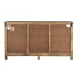 Pemberly Row 6-drawer 2-Door Carved Solid Wood Sideboard in Black