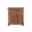 Pemberly Row 3-drawer Live Edge Solid Wood Nightstand in Dark Brown
