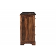 Pemberly Row 6-drawer Live Edge Solid Wood Dresser in Dark Brown
