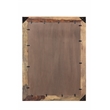 Pemberly Row Live Edge Solid Wood Accent Mirror in Dark Brown