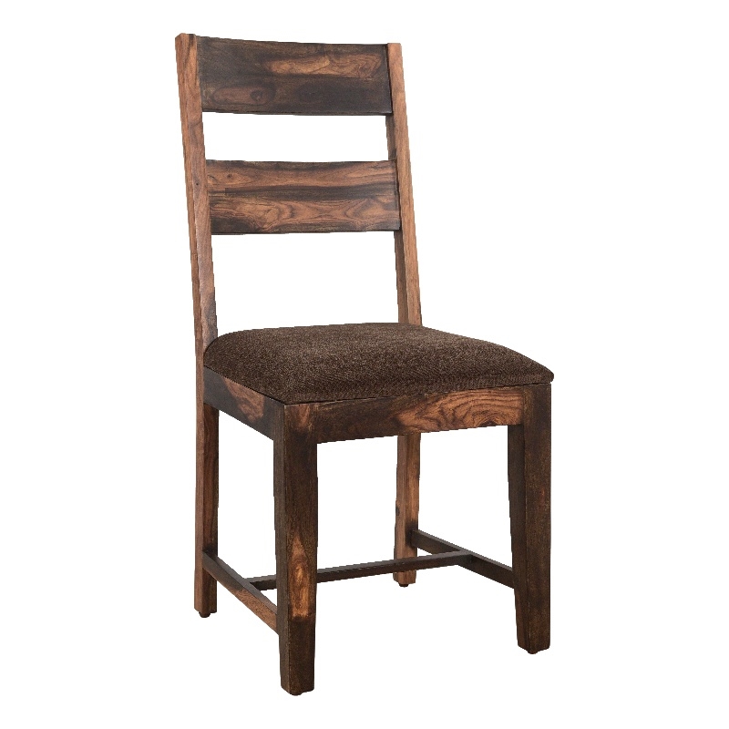 Pemberly Row Solid Wood Dining Chairs (Set of 2) in Dark Brown