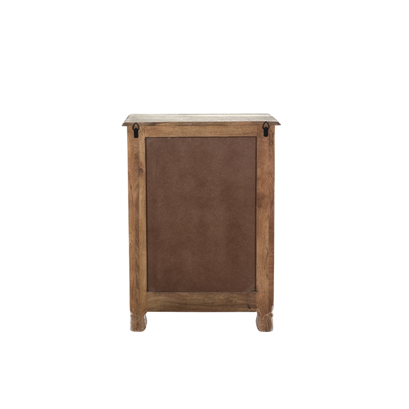 Pemberly Row 1-drawer 1-Door Solid Wood Nightstand (Left) in White