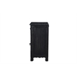 Pemberly Row 1-drawer 1-Door Solid Wood Nightstand (Left) in Black