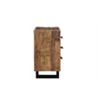 Pemberly Row 3-drawer Solid Wood Nightstand in Dark Brown/Black