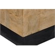 Pemberly Row Contemporary Solid Wood Square End Table in Brown