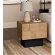 Pemberly Row Contemporary Solid Wood Square End Table in Brown