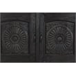 Pemberly Row 4-drawer 4-Door Carved Solid Wood Sideboard in Black