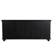 Pemberly Row 4-drawer 4-Door Carved Solid Wood Sideboard in Black