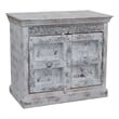Pemberly Row Farmhouse 2-Door Solid Wood Sideboard in White Finish