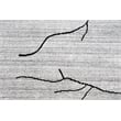 Pemberly Row 5' x 8' Abstract Wool Area Rug in White/Dark Gray