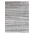 Pemberly Row 8' x 10' Abstract Stripe Wool Area Rug in Gray Multicolor