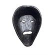 Pemberly Row Handcrafted Solid Wood Decorative Mask in Black