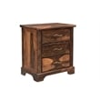 Pemberly Row 3-piece Solid Wood Queen Bedroom Set in Dark Brown