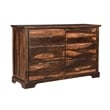 Pemberly Row 3-piece Solid Wood Queen Bedroom Set in Dark Brown