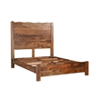 Pemberly Row Mid-Century 3-piece Solid Wood Queen Bedroom Set in Brown