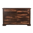 Pemberly Row 3-piece Solid Wood King Bedroom Set in Dark Brown