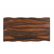 Pemberly Row 2-piece Solid Wood Living Room Table Set in Dark Brown