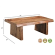 Pemberly Row 2-piece Solid Wood Living Room Table Set in Brown