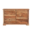Pemberly Row 3-piece Live Edge Solid Wood Bedroom Set in Brown