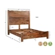 Pemberly Row 3-piece Live Edge Solid Wood Bedroom Set in Brown