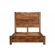 Pemberly Row 3-piece Live Edge Solid Wood Bedroom Set in Brown