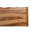 Pemberly Row Mid-Century 3-piece Live Edge Wood Bedroom Set in Brown