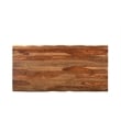 Pemberly Row Mid-Century 7-piece Live Edge Wood Dining Set in Brown