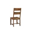 Pemberly Row Mid-Century 6-piece Live Edge Wood Dining Set in Brown