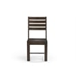 Pemberly Row Solid Wood Dining Chairs (Set of 2) in Dark Brown