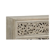 Pemberly Row 6-drawer Floral Carved Solid Wood Dresser in Gray