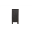 Pemberly Row 6-drawer Floral Carved Solid Wood Dresser in Black