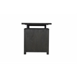 Pemberly Row 3-drawer 1-Door Floral Carved Solid Wood Desk in Black