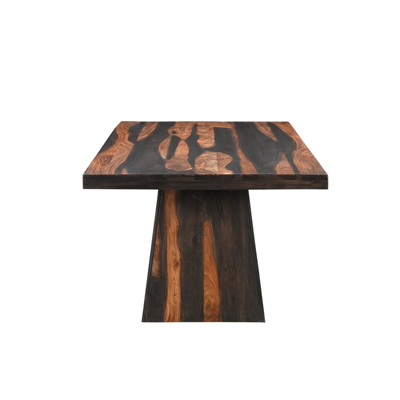Pemberly Row 7-piece Upholstered Solid Wood Dining Set in Brown