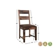 Pemberly Row 6-piece Upholstered Solid Wood Dining Set in Dark Brown