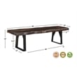 Pemberly Row 6-piece Upholstered Solid Wood Dining Set in Dark Brown