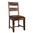 Pemberly Row 6-piece Upholstered Solid Wood Dining Set in Dark Brown