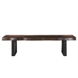 Pemberly Row 6-piece Upholstered Solid Wood Dining Set in Dark Brown